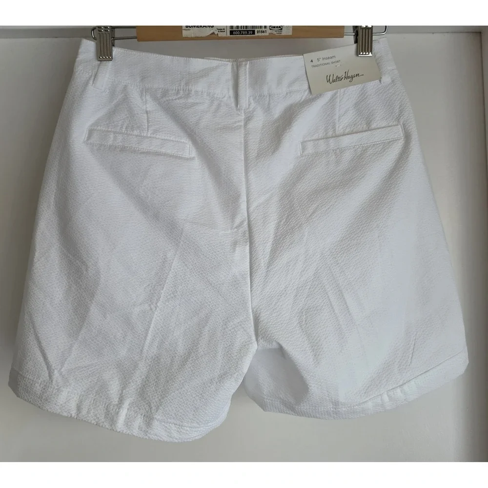 NWT Walter Hagen Women's Golf Shorts Size 4 White Athleisure Casual NWT